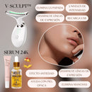 Masajeador Reductor De Papada y Antiarrugas V-Sculpt™ + Serum 24k y Contorno de Ojos de REGALO🎁✨